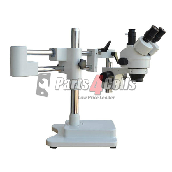 SZM7045-STL2 Double Arm Boom Trinocular Stereo Zoom Industrial Microscope with LED Lights - 45X