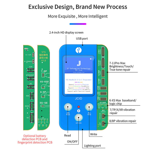 JC V1SE Mobile Phone Code Reading Programmer For iPhone 7 - 11 Pro Max