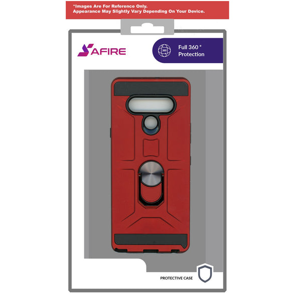 SAFIRE LG K51 Rugged Ringstand Case Red