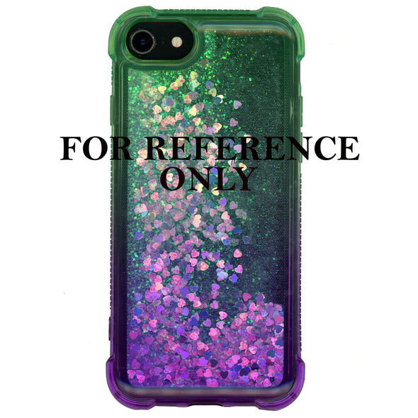 SAFIRE Samsung A01 SM-A015 2020 Water Glitter Case Green & Purple