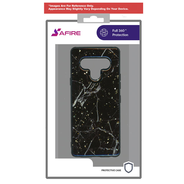 SAFIRE Samsung A21 2020 A215 Marble Case Black & Gold