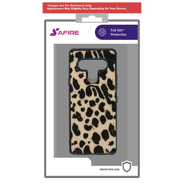 SAFIRE LG Aristo 5 Marble Case Leopard