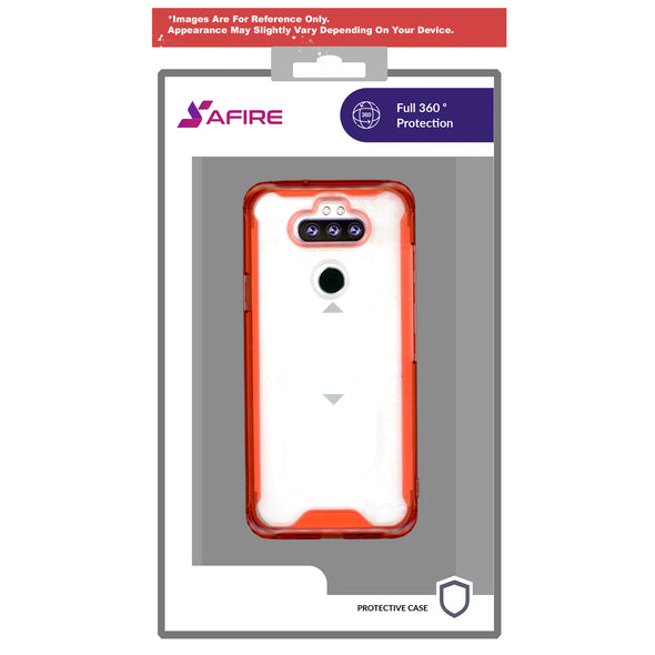 SAFIRE LG Aristo 5 Clear Prozkin Case Orange