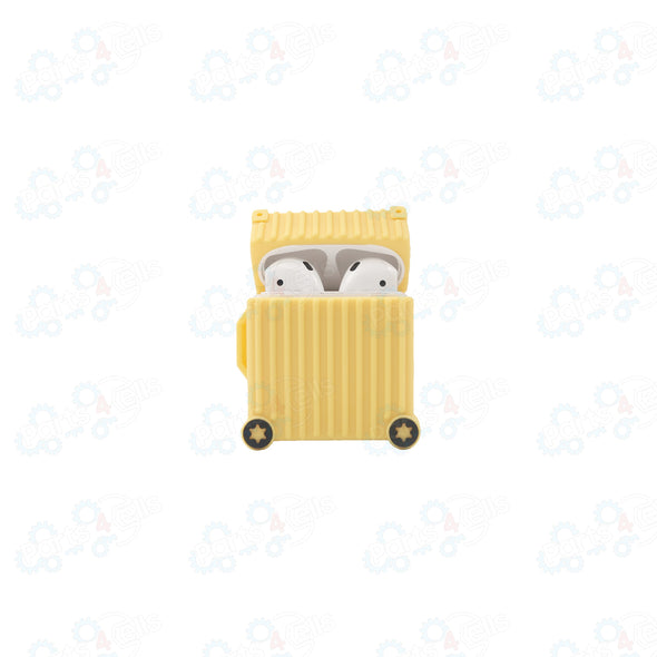 Airpods Case Suit Case Yellow