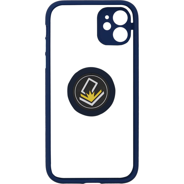 Brilliance LUX iPhone 12 Eagle Eye Skin Feeling Case Navy Blue