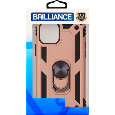 Brilliance LUX iPhone 11 PRO Sergeant Anti-fall Bracket Armor Case Peach