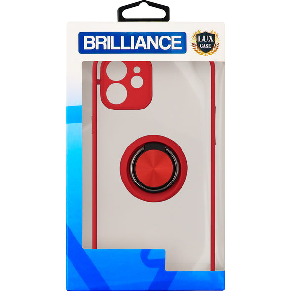 Brilliance LUX iPhone 12 Eagle Eye Skin Feeling Case Red