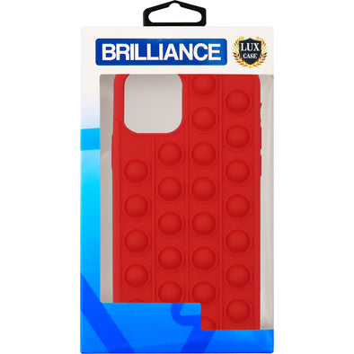 Brilliance LUX iPhone 12 PRO Decompression Solid Case Red