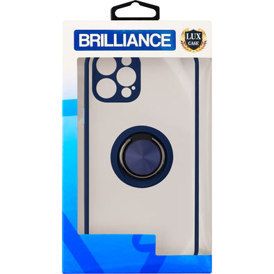 Brilliance LUX iPhone 12 PRO Eagle Eye Skin Feeling Case Navy Blue