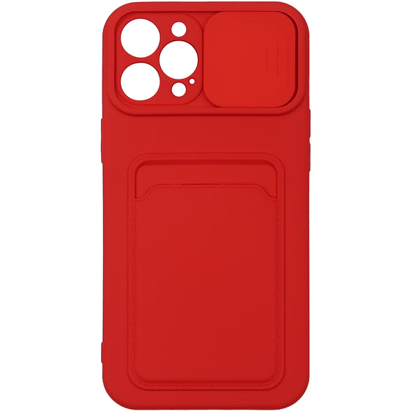 Brilliance LUX iPhone 12 PRO MAX Push window card case Red