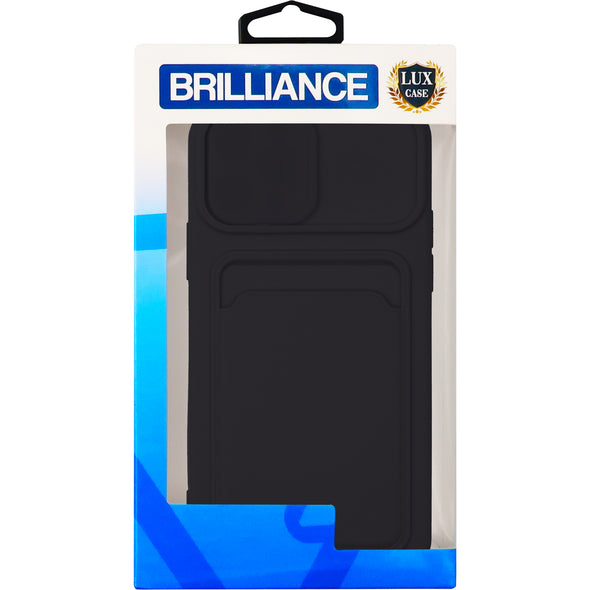 Brilliance LUX iPhone 12 PRO Push window card case Black