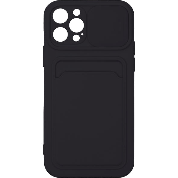 Brilliance LUX iPhone 12 PRO Push window card case Black