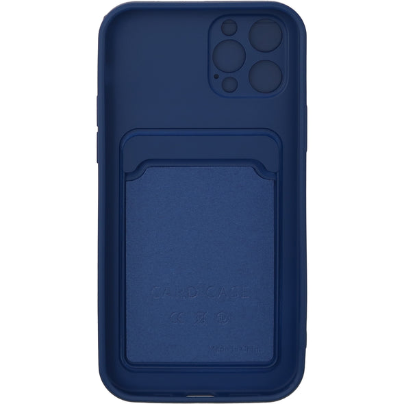 Brilliance LUX iPhone 12 PRO Push window card case Navy Blue