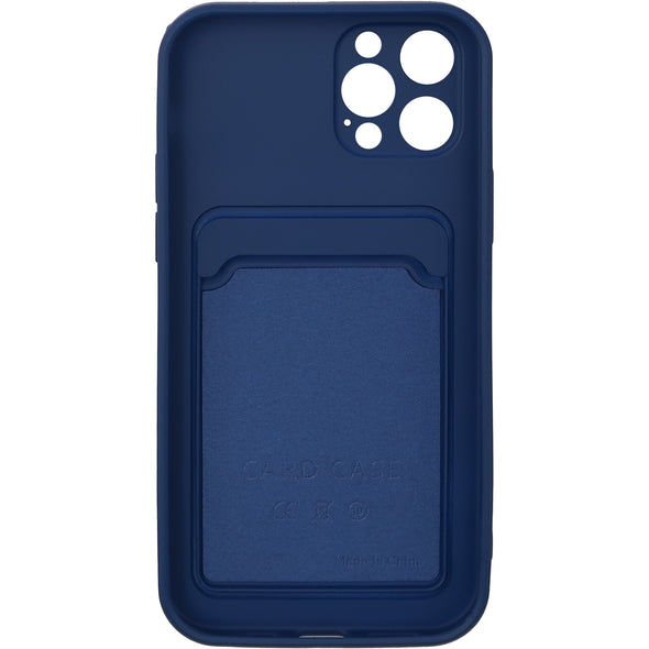 Brilliance LUX iPhone 12 PRO Push window card case Navy Blue