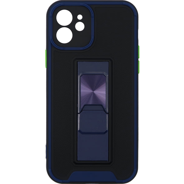 Brilliance LUX iPhone 12 Two-tone Skin Feel Functional Case Navy Blue