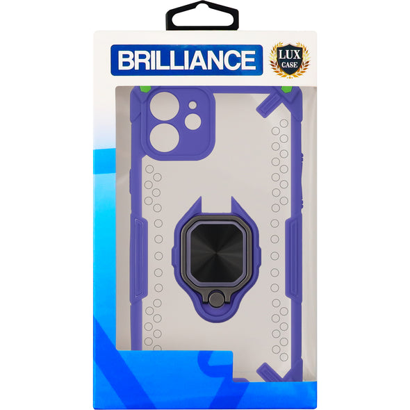 Brilliance LUX iPhone 12 Vulcan Warrior Case Purple