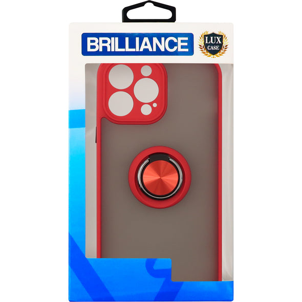 Brilliance LUX iPhone 13 Pro Max Eagle Eye Skin Feeling Case Red