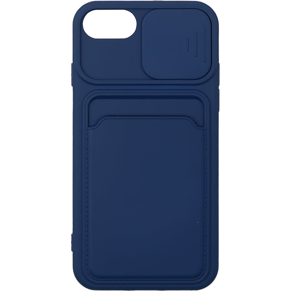 Brilliance LUX iPhone 7G/8G Push window card case Navy Blue