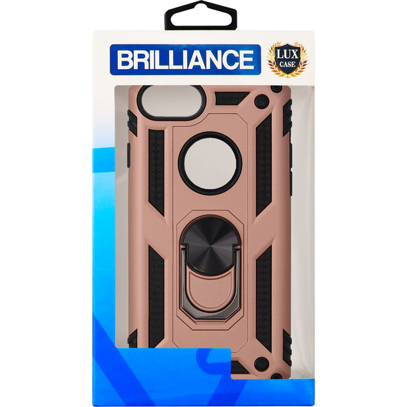 Brilliance LUX iPhone 7G/8G Sergeant Anti-fall Bracket Armor Case Peach