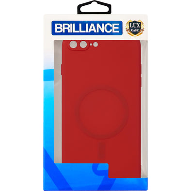 Brilliance LUX iPhone 7P/8P Magnetic wireless charging case Red