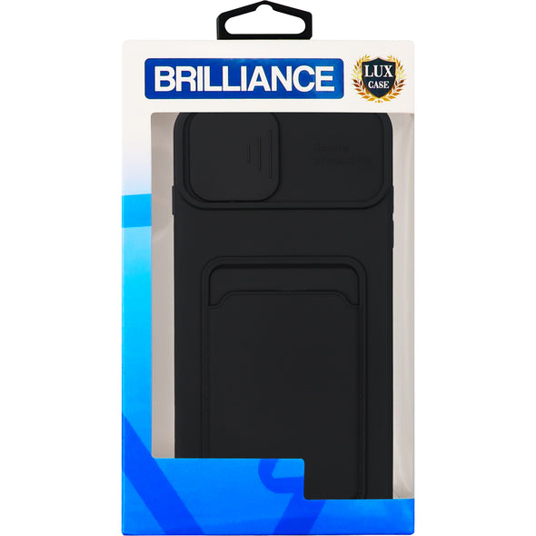 Brilliance LUX iPhone 7P/8P Push window card case Black