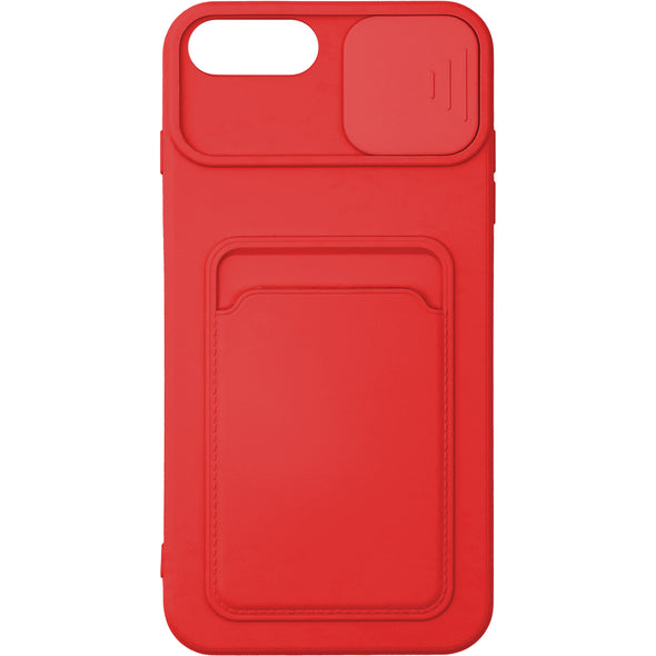 Brilliance LUX iPhone 7P/8P Push window card case Red