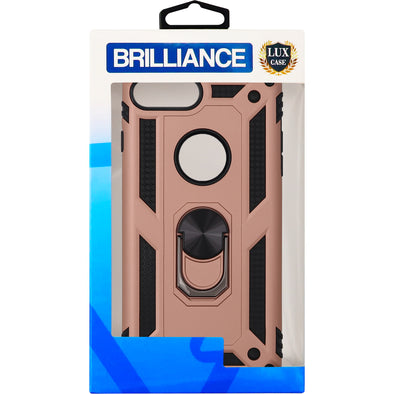 Brilliance LUX iPhone 7P/8P Sergeant Anti-fall Bracket Armor Case Peach