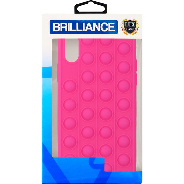 Brilliance LUX iPhone X Decompression Solid Case Pink