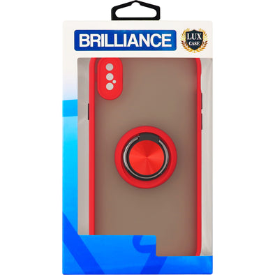 Brilliance LUX iPhone X Eagle Eye Skin Feeling Case Red