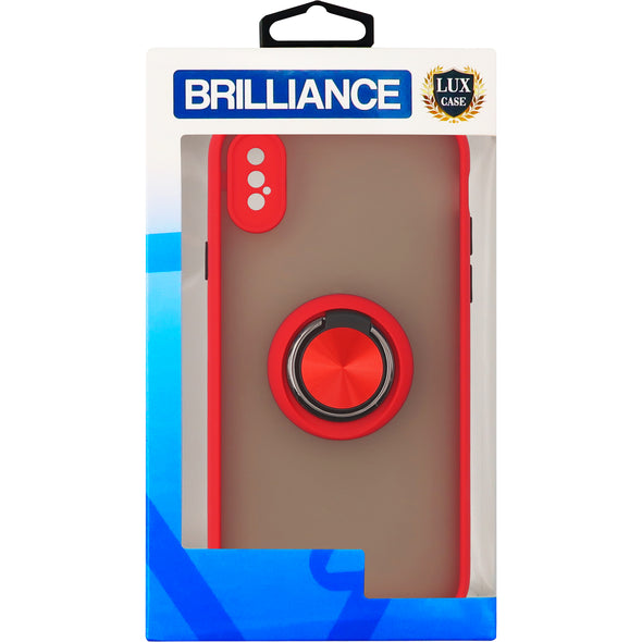 Brilliance LUX iPhone X Eagle Eye Skin Feeling Case Red