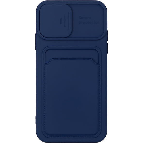 Brilliance LUX iPhone X Push window card case Navy Blue