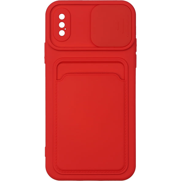 Brilliance LUX iPhone X Push window card case Red