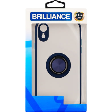 Brilliance LUX iPhone XR Eagle Eye Skin Feeling Case Navy Blue