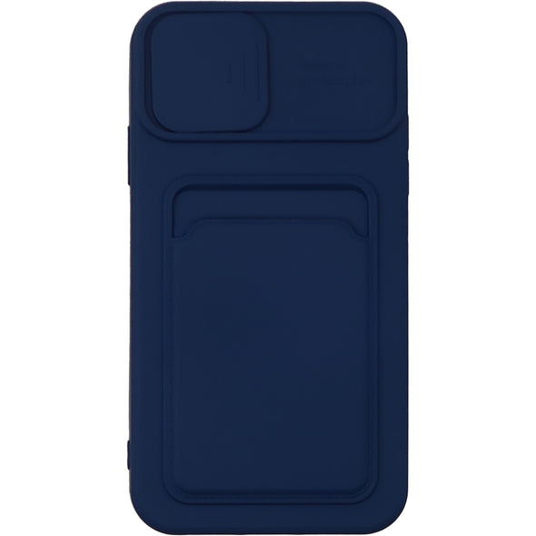 Brilliance LUX iPhone XR Push window card case Navy Blue