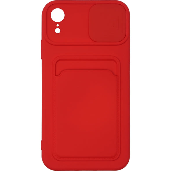 Brilliance LUX iPhone XR Push window card case Red