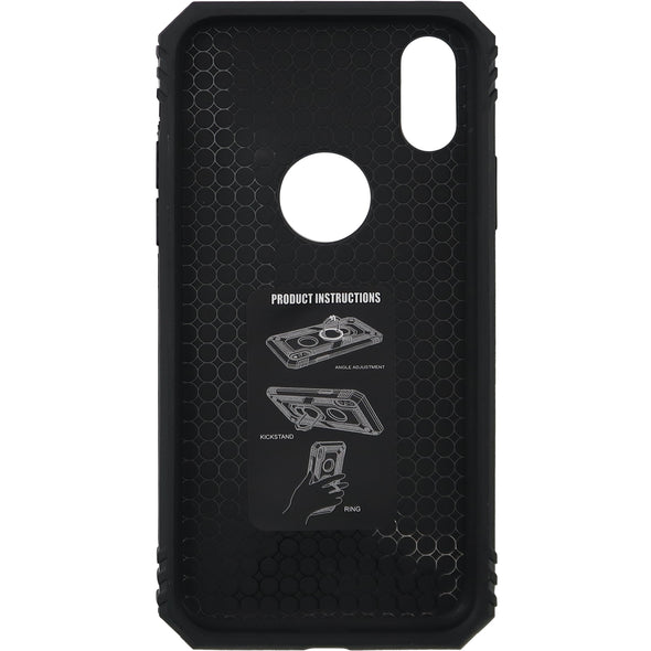 Brilliance LUX iPhone XR Sergeant Anti-fall Bracket Armor Case Black