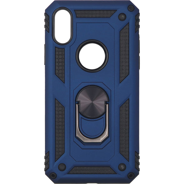 Brilliance LUX iPhone X Sergeant Anti-fall Bracket Armor Case Navy Blue