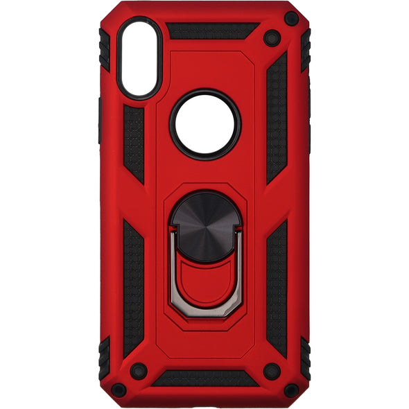 Brilliance LUX iPhone X Sergeant Anti-fall Bracket Armor Case Red