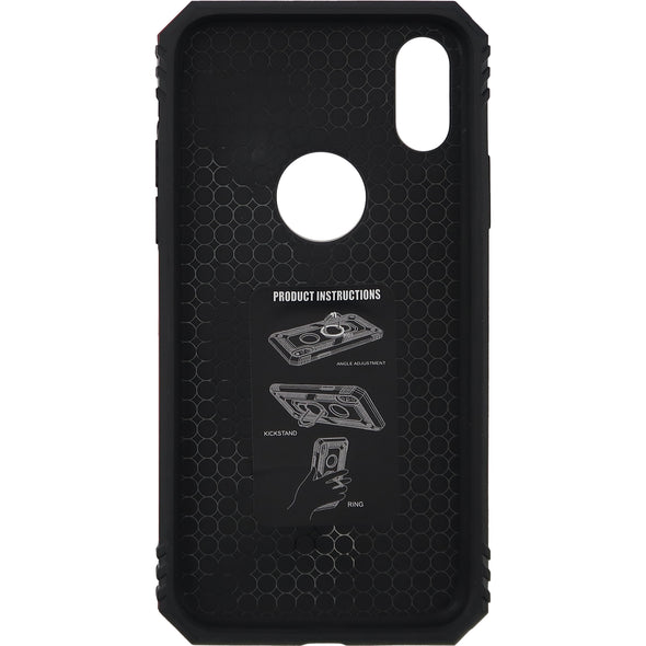 Brilliance LUX iPhone X Sergeant Anti-fall Bracket Armor Case Black