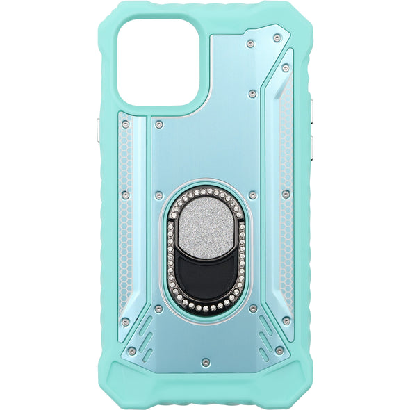 SAFIRE iPhone 11 Pro Magnetic Rugged Bling w/ Kickstand Case Teal