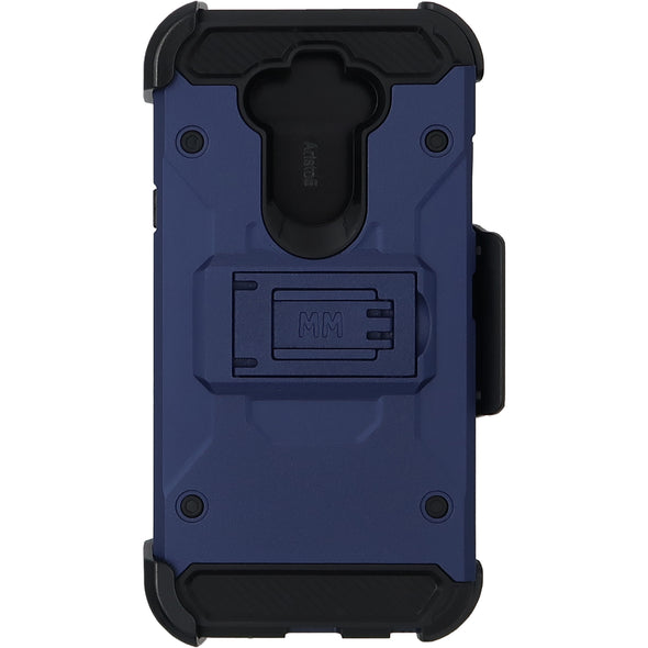 SAFIRE LG Aristo 5 Rugged Case Navy Blue