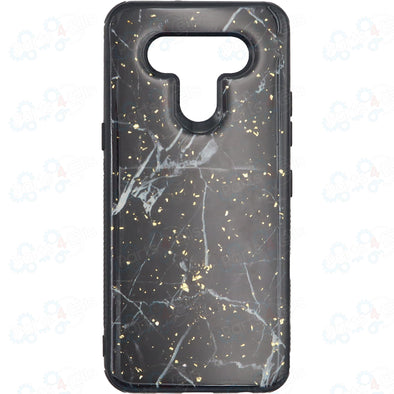 SAFIRE LG K51 Marble Case Black & Gold