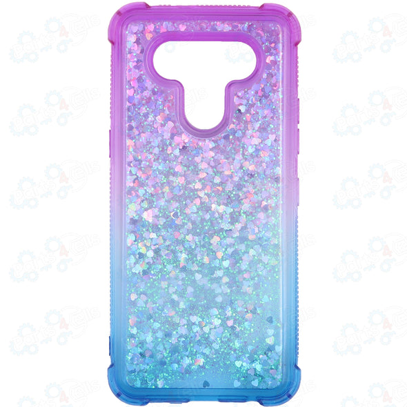 SAFIRE LG K51 Water Glitter Case Blue & Purple