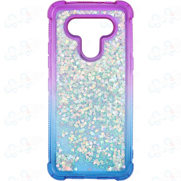 SAFIRE LG K51 Water Glitter Case Blue & Purple