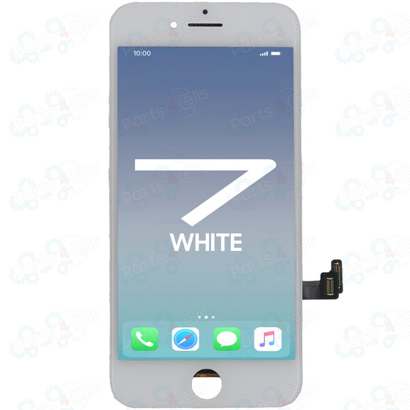 Brilliance iPhone 7 LCD with Touch And Back Plate White