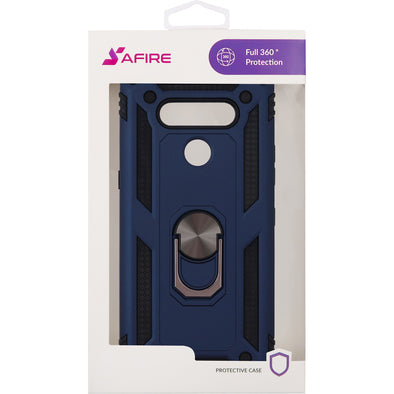 SAFIRE LG K51 Rugged Ringstand Case Navy Blue