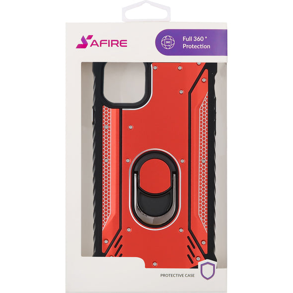 SAFIRE iPhone 11 Magnetic Rugged w/ Kickstand Case Red