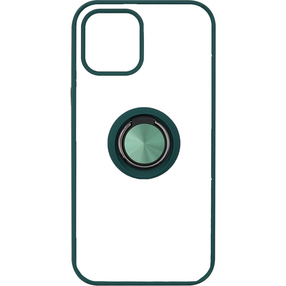 SAFIRE iPhone 12 Pro Max Clear Magnet Ringstand Case Army Green