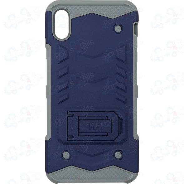 SAFIRE iPhone XS Max Opal Kickstand Case Navy Blue