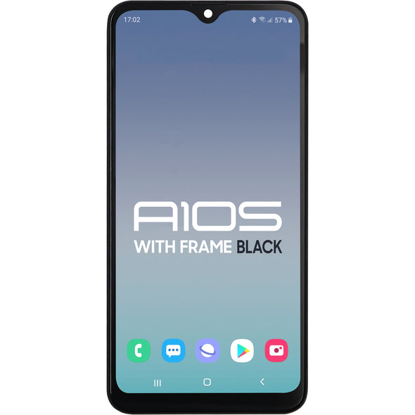 Samsung A10S 2019 A107 LCD with Touch + Frame Black Service Pack